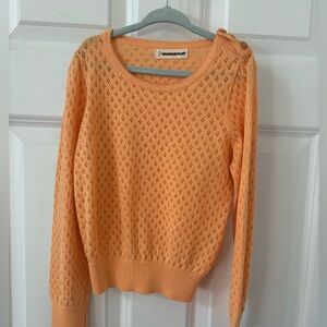 Misha & Puff Knit Cotton Long Sleeve Sweater 6-7